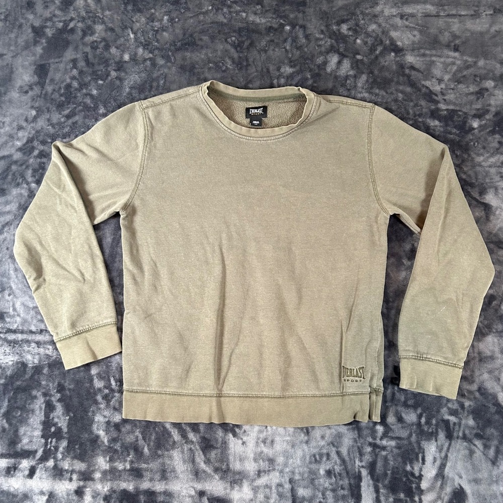 Everlast‎ Sport Sweatshirt Mens Small Green Crewneck Fleece Pullover